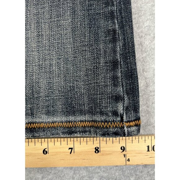 Kristian Alfonso Fleur de Lis Bootcut Jeans Women’s 14 Med Wash Stretch Denim - Picture 11 of 16